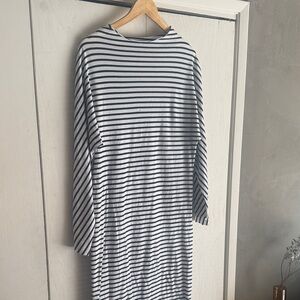 Frank & Eileen Black and White Striped cotton Midi Dress - never worn